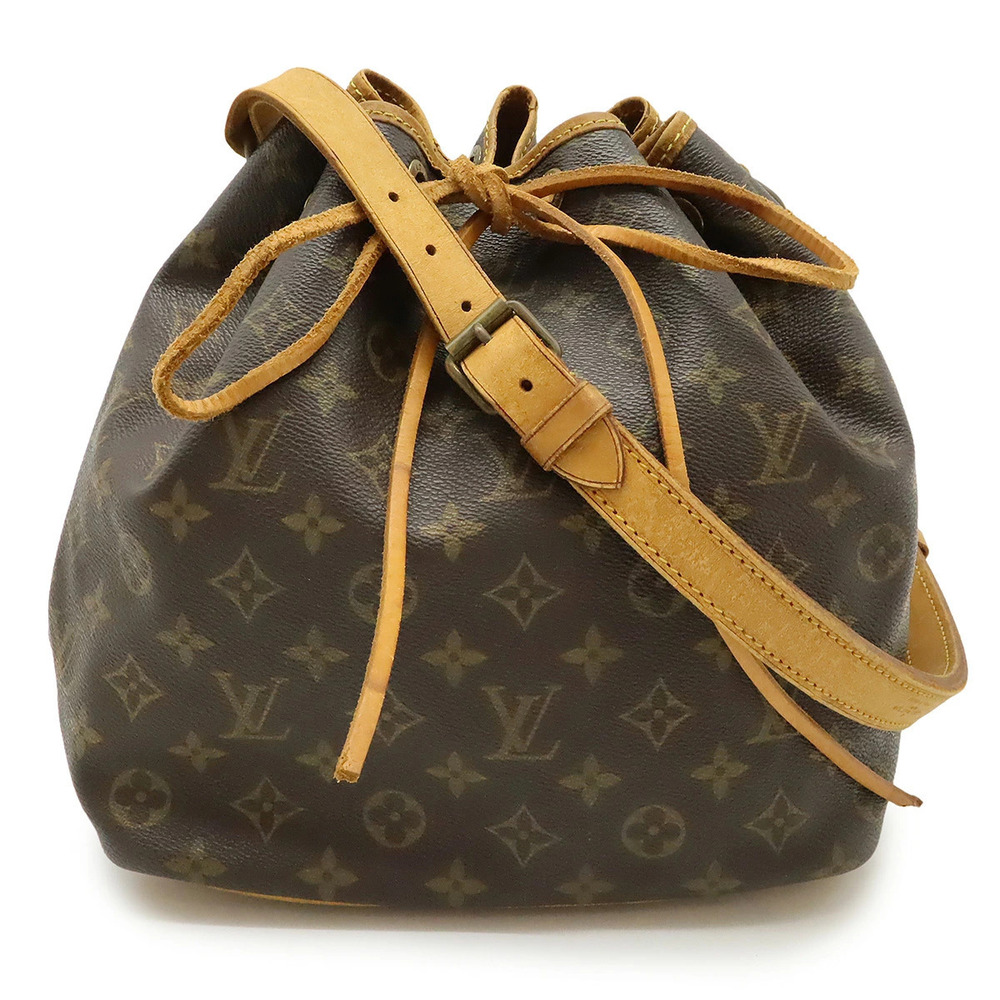 LOUIS VUITTON Monogram Shoulder Bag Hobo Drawstring
